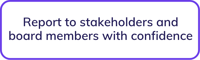 Report to stakeholders and board members with confidence